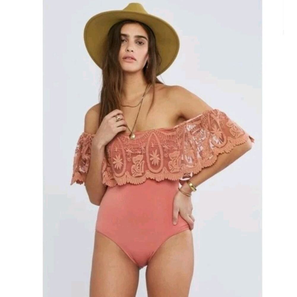 JEN'S PIRATE BOOTY Pixie Senorita Crochet Bodysuit XS Boho Festival Whimsy